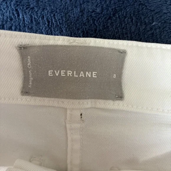Everlane White Wide Leg Jeans Size 8 (E10) - Picture 7 of 9